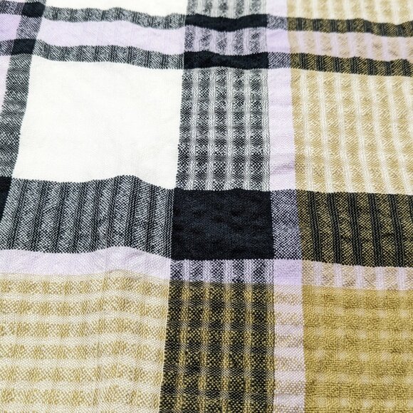 Barbour Faith Tartan Ladies Wrap Scarf Trench/Navy O/S (MSRP $60) - Picture 5 of 6